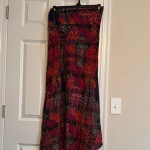 LuLaRoe Red and Black Maxi Skirt